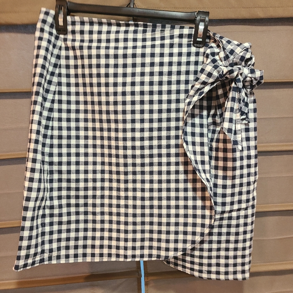 Loft faux wrap skirt